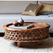 Mango Wood Carved Table